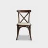 Silla Crossback de madera de pino, ideal para eventos.