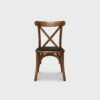 Silla Crossback de madera de pino, ideal para eventos.