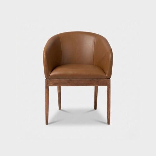 Silla Massimo de madera de pino tapizado, ideal para restaurantes.