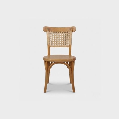 Silla Tejeda de madera de pino, ideal para eventos.