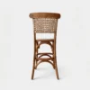 Banco Tejeda para barra, estructura de madera con asiento tapizado en tela o vinipiel.