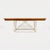 Mesa Organic para Eventos. Cubierta en madera de pino con base metálica en acero tubular. Ideal para bodas campestres, boho-chic.