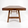 Mesa Pata A de madera para eventos. Cubierta rectangular en madera de pino para 8 o 10 comensales. Base pata en A en madera de pino.