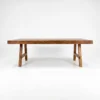 Mesa Pata A de madera para eventos. Cubierta rectangular en madera de pino para 8 o 10 comensales. Base pata en A en madera de pino.