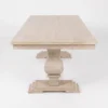 Mesa Pata de Elefante de madera para eventos. Cubierta rectangular en madera de pino para 8 o 10 comensales. Base en madera de pino.