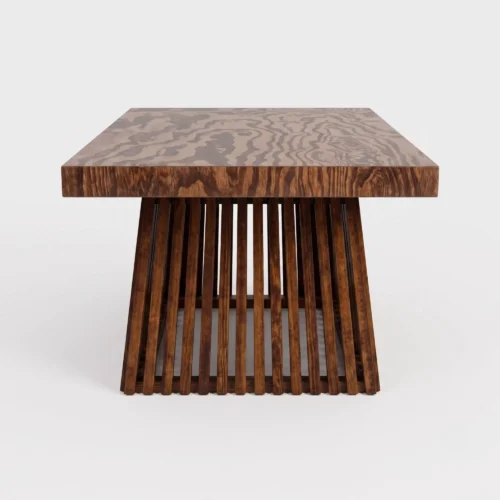 Mesa Rectangular de madera de pino para eventos.