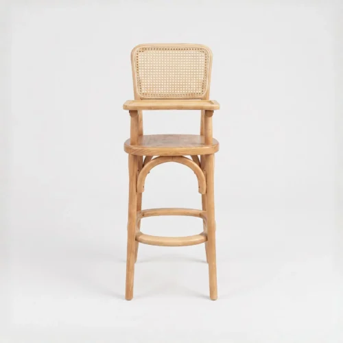 periquera-alessia-madera-infantil-asiento-tambor-01 Silla Periquera Alessia de madera para niños. Respaldo en bejuco, asiento tapizado.