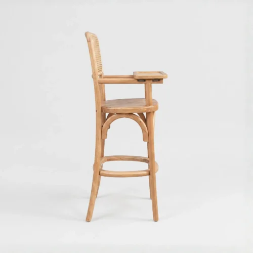 periquera-alessia-madera-infantil-asiento-tambor-02 Silla Periquera Alessia de madera para niños. Respaldo en bejuco, asiento tapizado.