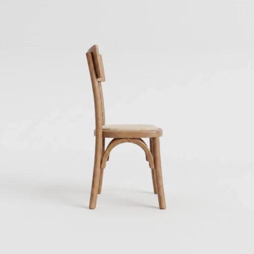 silla-noback-madera-infantil-asiento-tapizado-02 Silla Noback Infantil de madera de pino para eventos y banquetes. Respaldo de madera con asiento tapizado.